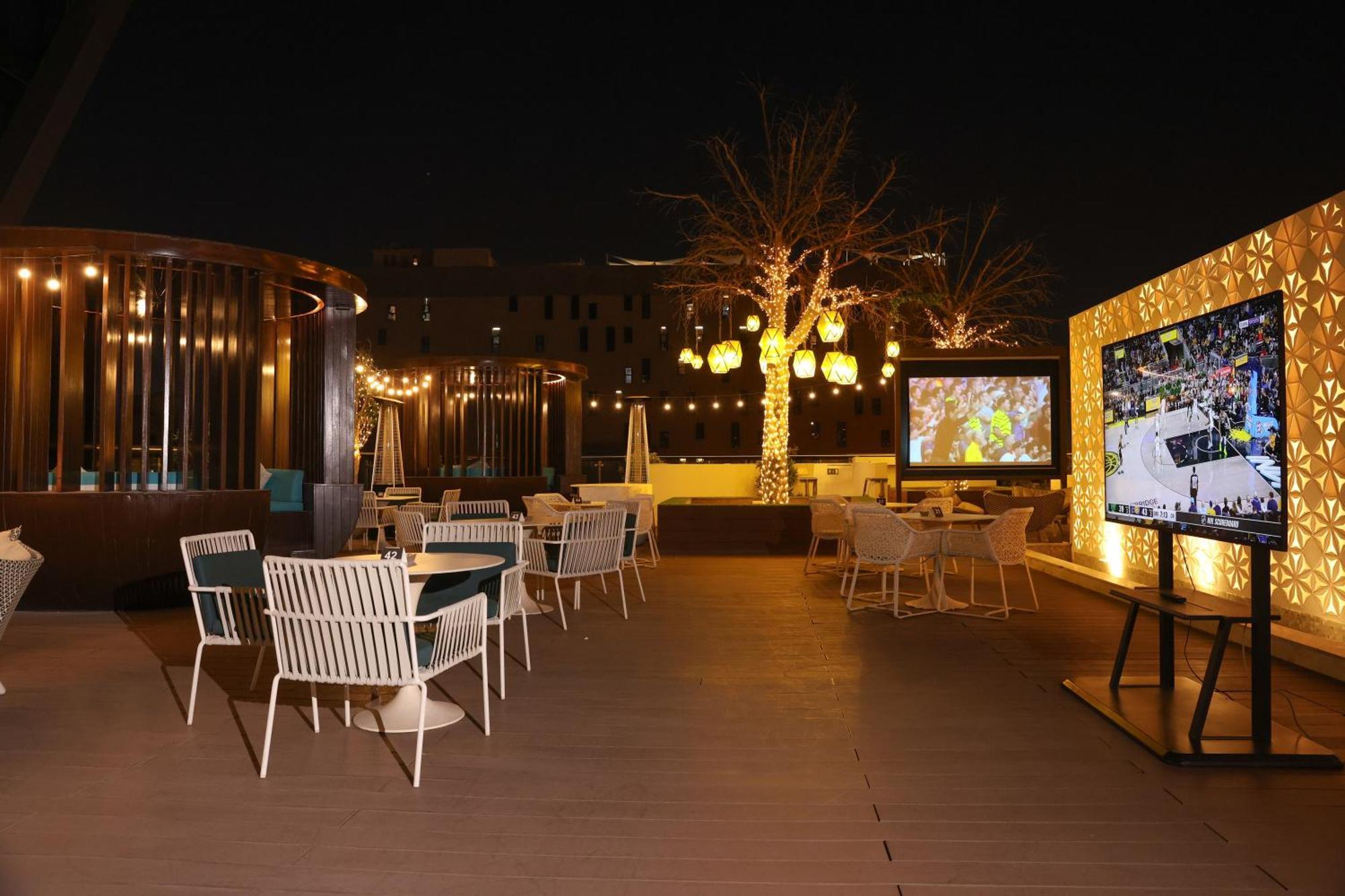 Steigenberger Residence Doha Exterior foto The Sky Bar
